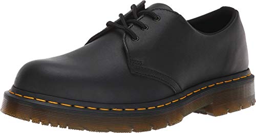 Dr. Martens, Unisex 1461 Slip Resistant Service Shoes, Black, 9 US Men/10 US Women