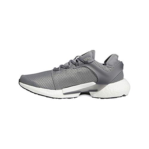 adidas Men's Alphatorsion Boost Running Shoe, Grey/Black/Grey, 12