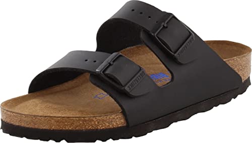 Birkenstock Unisex Arizona Soft Footbed Black Sandals - 6-6.5 2A(N) US Women