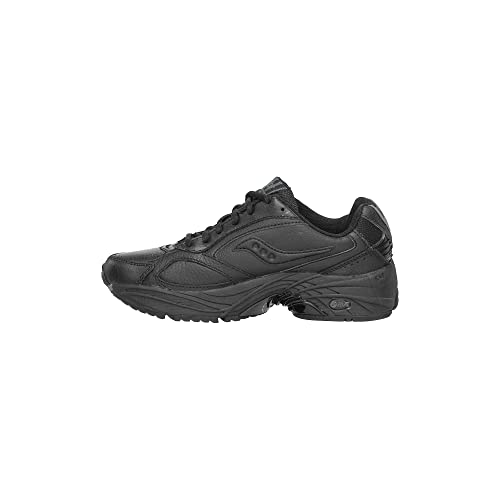 Saucony womens Grid Omni Walker Walking Shoe, Black, 5 US