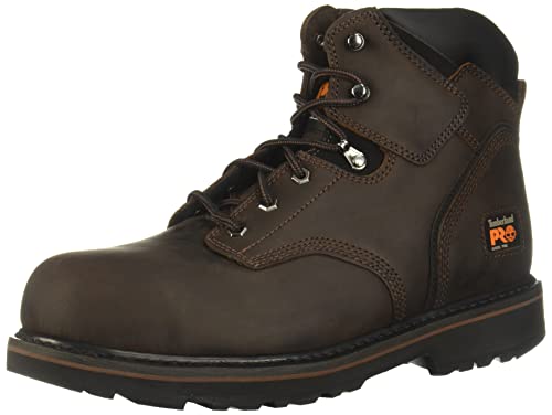 Timberland PRO mens Pit 6 Inch Steel Safety Toe Industrial Work Boot, Brown/Brown, 10.5 US