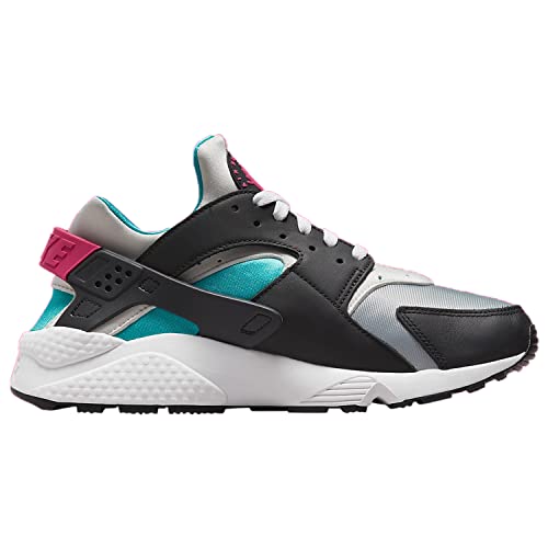 Nike mens Air Huarache Running Shoe, Black/Lethal Pink-new Emerald, 9.5