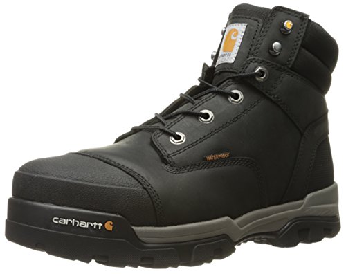 Carhartt Men's Ground Force 6-Inch Black Waterproof Work Boot - Composite Toe, Black Oil Tanned, 11 M US