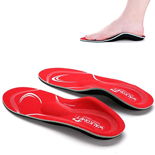 Walkomfy Pain Relief Orthotics, Plantar Fasciitis Arch Support Insoles Shoe Inserts for Maximum Support/All-Day Shock Absorption/Designed for Men and Women 26cm