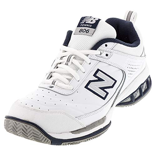 New Balance Men's 806 V1 Tennis Shoe, White, 9 XW US